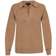 Womens Cashmere Polo Sweater